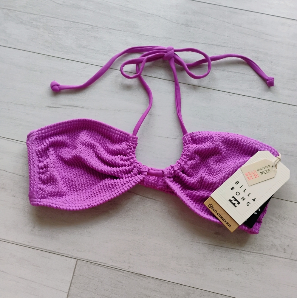 BILLABONG NEW Summer High Drew Bandeau Bikini Top